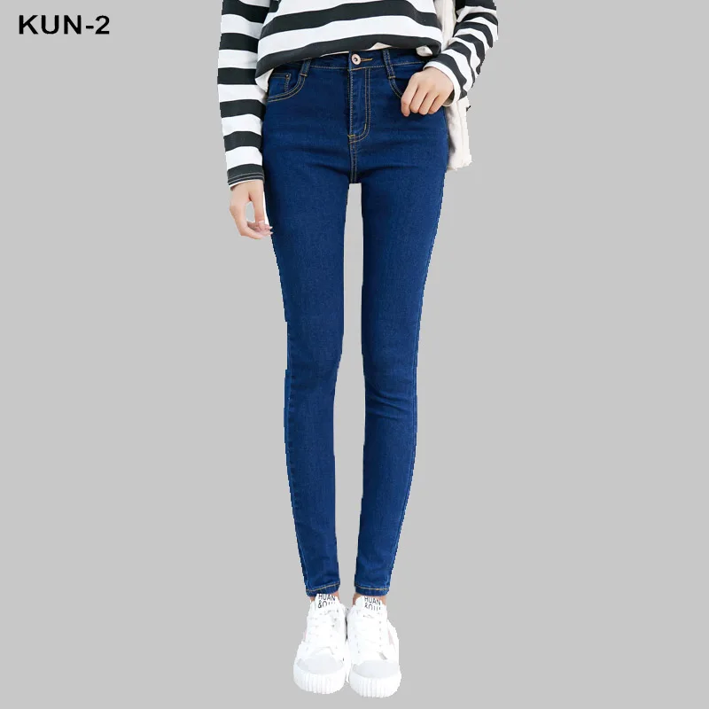 Slim Jeans For Women Skinny High Waist Jeans Woman Blue Denim Pencil Pants Stretch Waist Women Jeans Black Pants Calca Feminina Slim Jeans For Women Skinny High Waist Jeans Woman Blue Denim Pencil Pants Stretch Waist Women Jeans Black Pants Calca Feminina