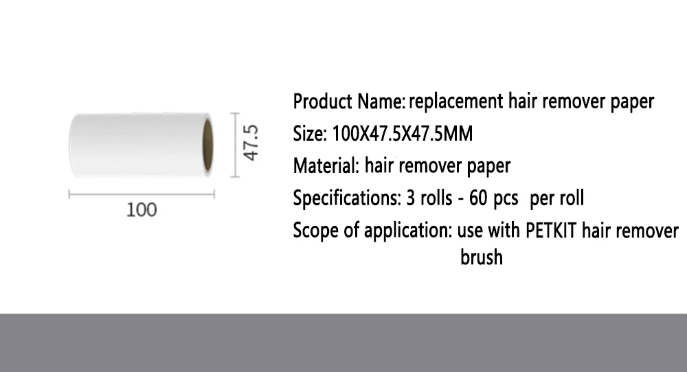 PETKIT щетка для удаления шерсти домашних собак с одним рулоном бумажная щетка для удаления шерсти и шерсти собак аксессуары для домашних животных