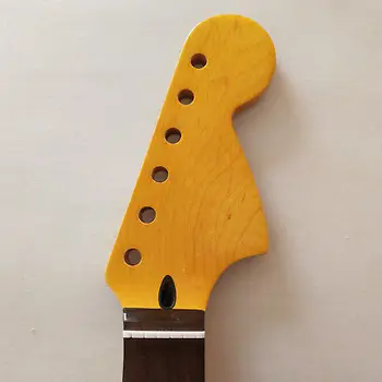 

Guitar Neck 22 Fret Maple Wood Unfinished Guitar Vintage Yelllow