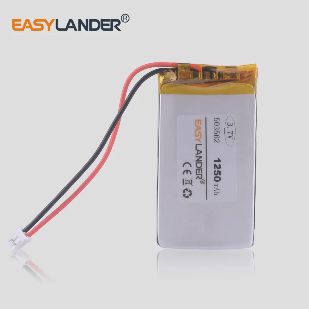 3 7 V 1250mAh lipo полимерная литиевая аккумуляторная батарея Лев для GPS PS4 станция DVD