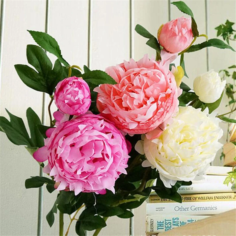 2017 Artificial Flowers Silk Peony flores artificiais fleur