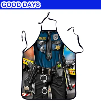 

FBI Policeman Cosplay Funny Apron Kitchen Apron Party Bar Apron Restaurant Outdoor Barbecue Apron Wedding Funny Apon