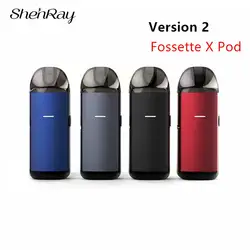 ShenRay Fossette X 2,0 мл Pod системы Starter Kit 750 мАч перезаряжаемые батарея многоразового распылитель Vape Pod электронная сигарета