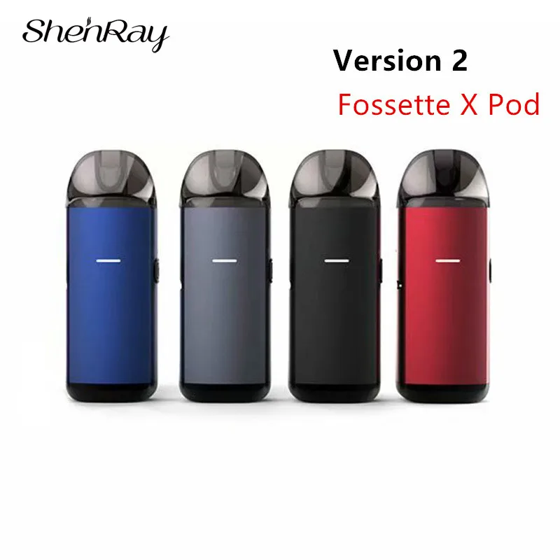 

ShenRay Fossette X 2.0ml Pod System Starter Kit 750mAh Rechargeable Battery Refillable Atomizer Vape Pod Electronic Cigarette