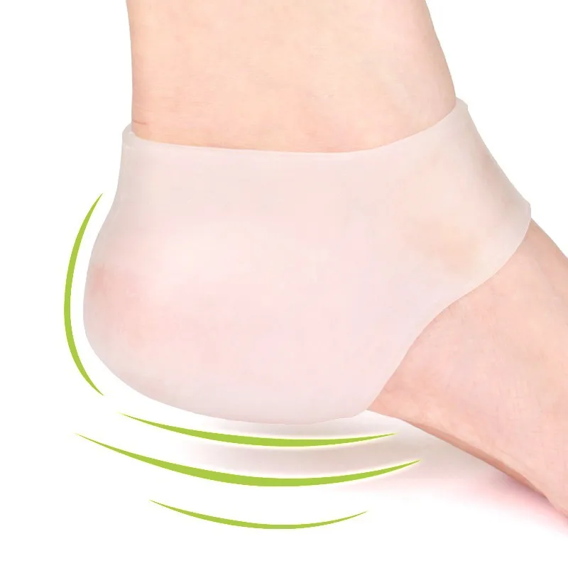 1 пара = 2 штуки силиконовых пяток, которые снимают давление пятки и восстанавливают травму пятки и защищают пятки стельки по уходу за ногами