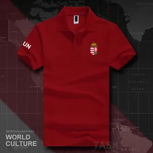 Венгерские мужские рубашки поло с коротким рукавом, белые брендовые принтованные рубашки для страны, хлопок, флаги, мода HUN HU 20