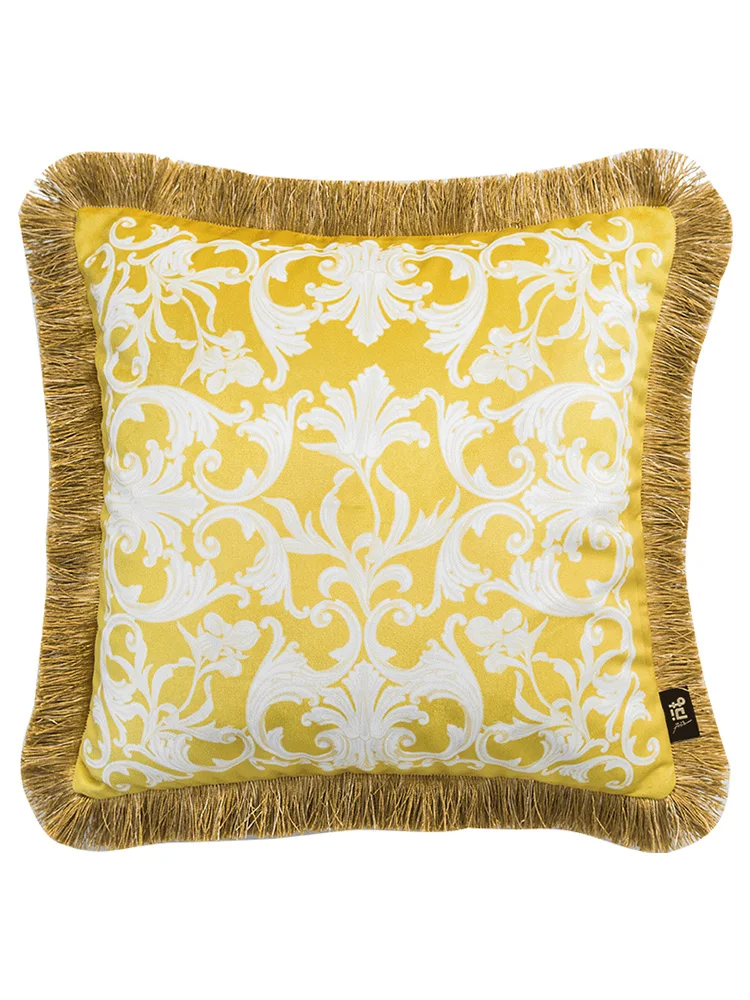 

Home Decorative Sofa Throw Pillows European retro bedside sofa living room tassel backrest pillowcase