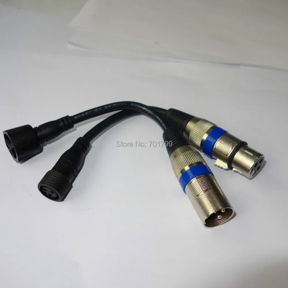 

XLR to 3core waterproof connector adaptor,male to male,female to female;one pair