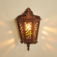 Asia hollow out of carve patterns or designs on woodwork balcony aisle bedside lamp restaurant hotel lamps and lanterns