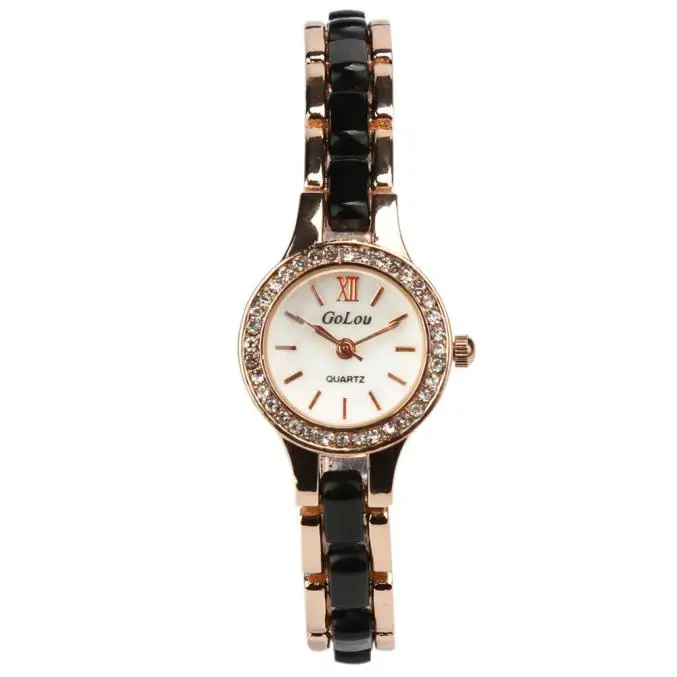 Модные женские часы-браслет, Роскошный Металлический керамический браслет, стразы, циферблат, Кварцевые аналоговые наручные часы, relogio feminino