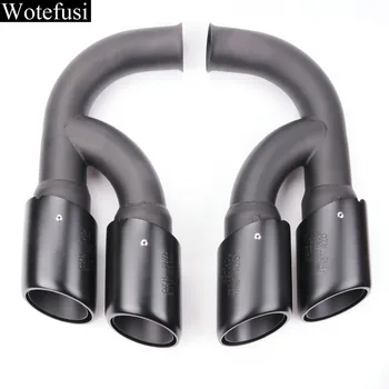 

Wotefusi Matte Black Stainless Steel Exhaust Tail Tips End Long Pipe For Porsche Cayenne V6 11-14 2011 2012 2013 2014[QP1058-1]