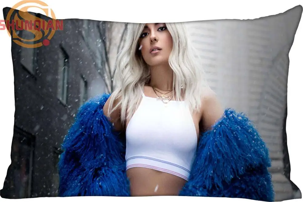 Горячая хороший Bebe rexha прямоугольник Подушки Детские кейс на молнии свадебный обычай Наволочки для Спальня a3.27#75 - Цвет: Тёмно-синий