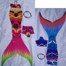 Disfraz De Sirena para niña, 7 piezas, Cola De Sirena, Sirena, Monofin