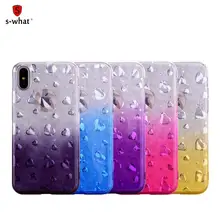 

New 3D Luxury Slim Gradient Coverage Case for iPhone 6 s 6S X 10 7 8 Plus 6sPlus 7Plus Ultra Thin Cases Crystal Clear TPU Shell