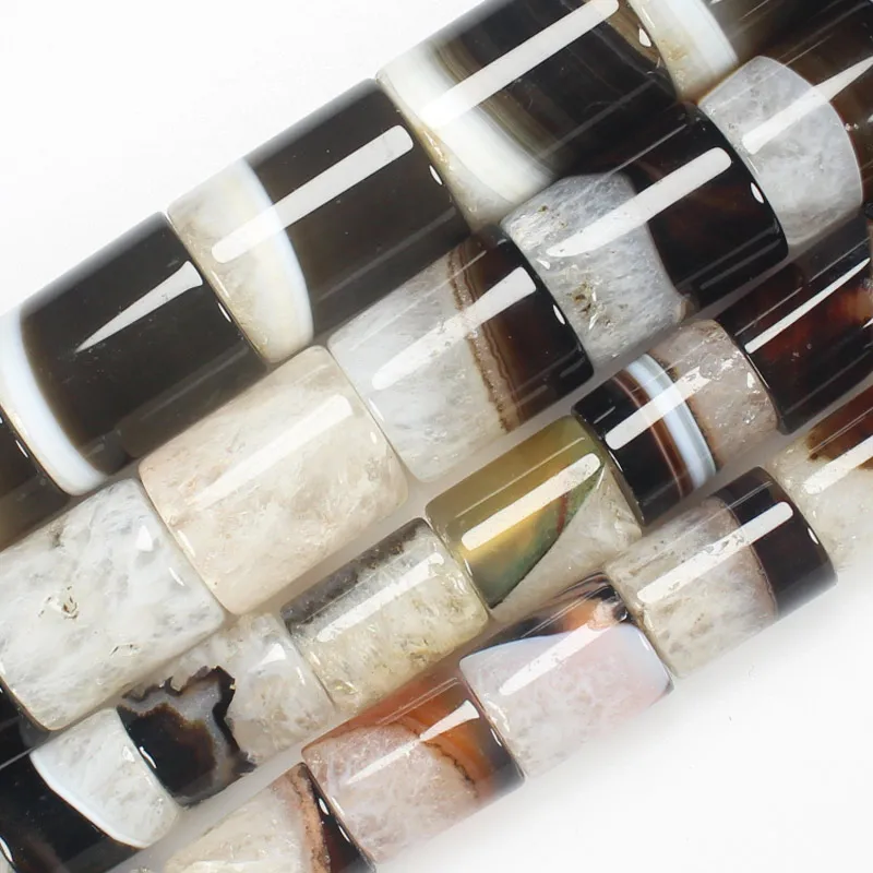 

Natural Crystal Agate 10-17mm Tube beads 15inch per strand ,For DIY Jewelry Making ! We provide mixed wholesale for all items !