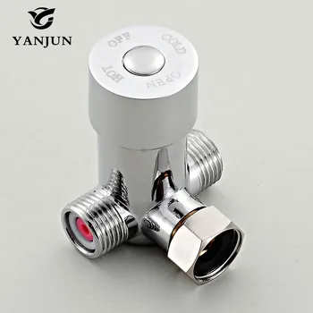 

YANJUN Faucets Hot & Cold Temperature Mixing Valve for Touchless Sensor Faucet Polished Chrome YJ-6900