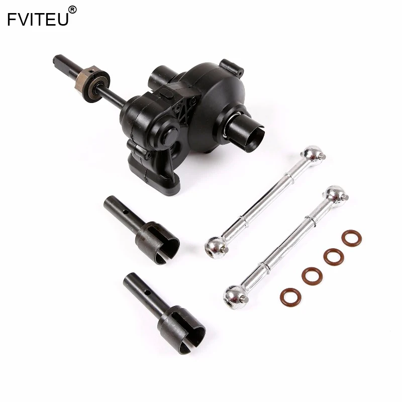 

FVITEU Metal Enhanced drive shaft & Dog bone kit with Plastic complete diff gear box for 1/5 hpi rovan baja 5b SS 5sc king motor