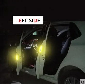 

LEFT SIDE Car Reflective Sticker Luminous Car Sticker Door Anti-collision Warning Sticker Tail Sticker Decoration
