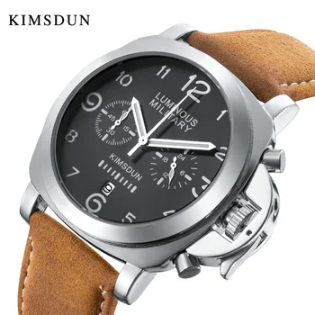 

KIMSDUN Men Watches Military Army Chronograph Watch Brand Luxury Sports Mens Casual Waterproof Male Watch Quartz Man Wristwatch