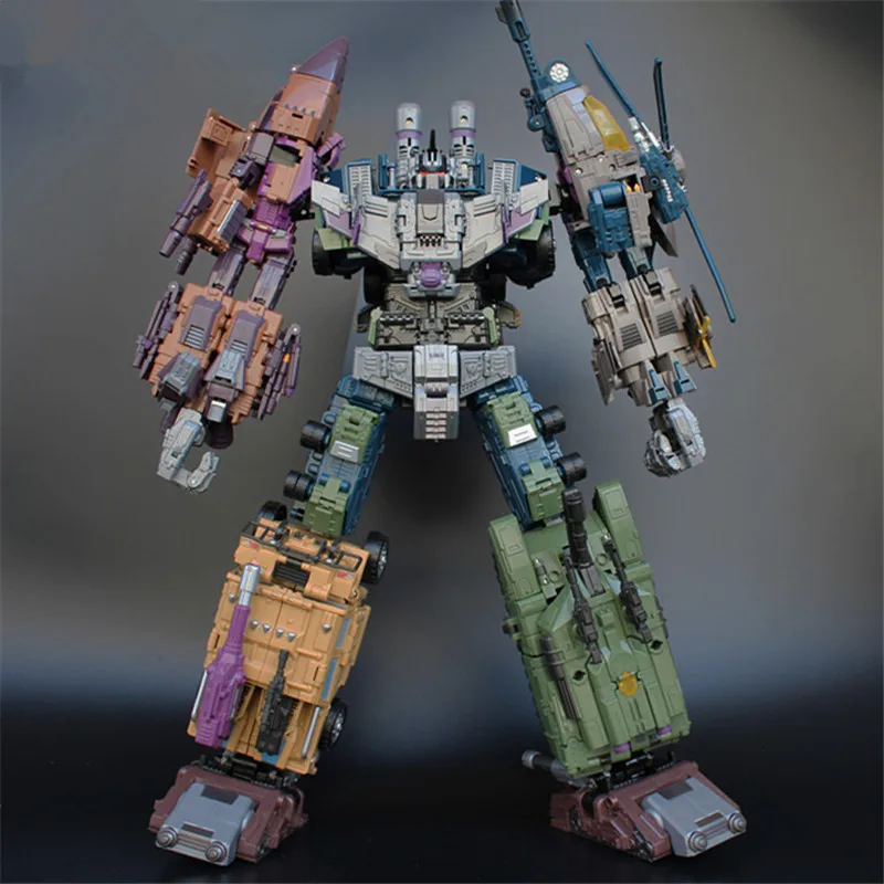 

JinBao 5 IN 1 Cool Devastator Anime Transformation Toy boy Oversize 43CM Robot Car Action Figures KO GT Tank Model Kid Adult Toy