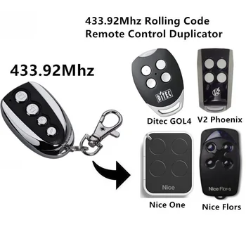 

For DITEC GOL4 NICE Flor-s V2 remote control 433.92mhz Rolling Code command