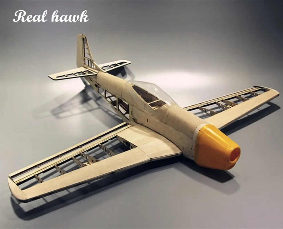 

RC AirPlanes Laser Cut Balsa Wood Airplane Kit New P51 Frame Wingspan 1000mm Model Building Kit