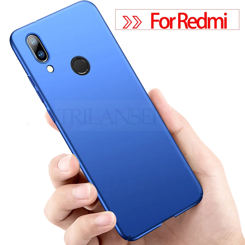 

TRILANSER slim PC Phone Case For Redmi 7A note 7 pro Case frosted matte Xiaomi Redmi 7 A case hard Back Cover plastic gift