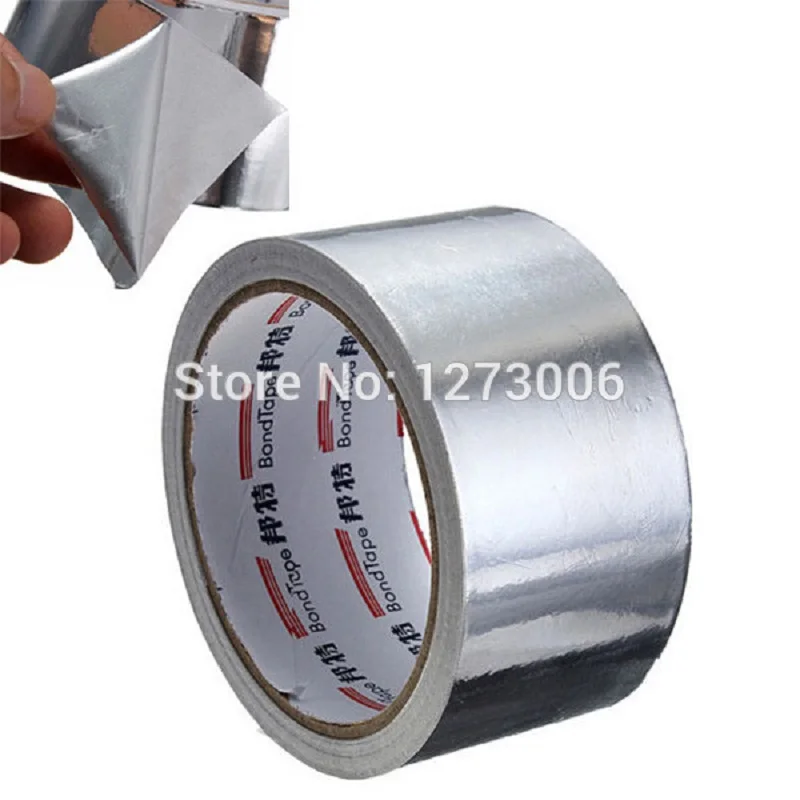NEW 1Pcs Strong Reliable Aluminium Foil Tape Roll Heat Reflection ... - NEW 1Pcs Strong Reliable Aluminium Foil Tape Roll Heat Reflection ADhesive Duct Repair Tapes 48MMx20M Car