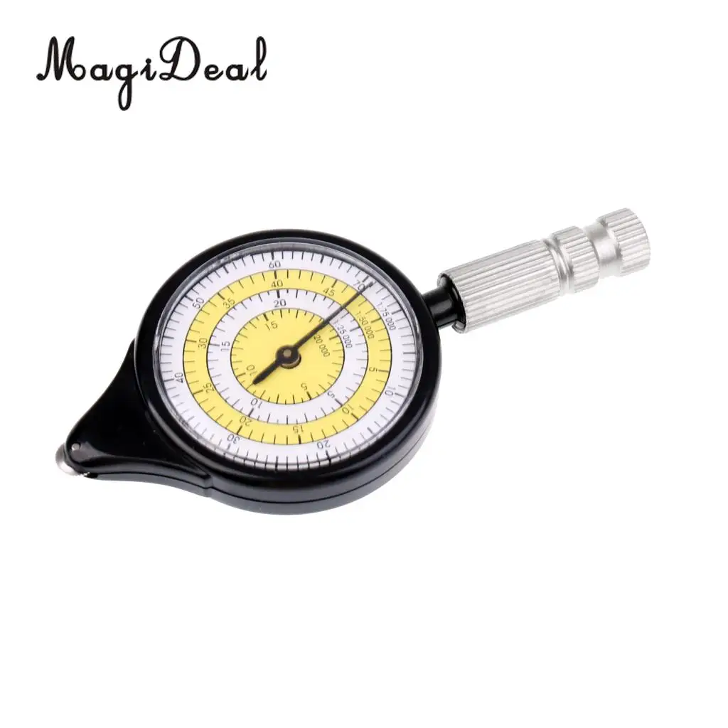 MagiDeal Durable Hiking Walking Map Measurer Distance Calculator Camping Map Reading Compass for Outdoor Travell Accessories