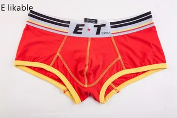 

E likable colourblock men's underwear Modal U convex design boyshort