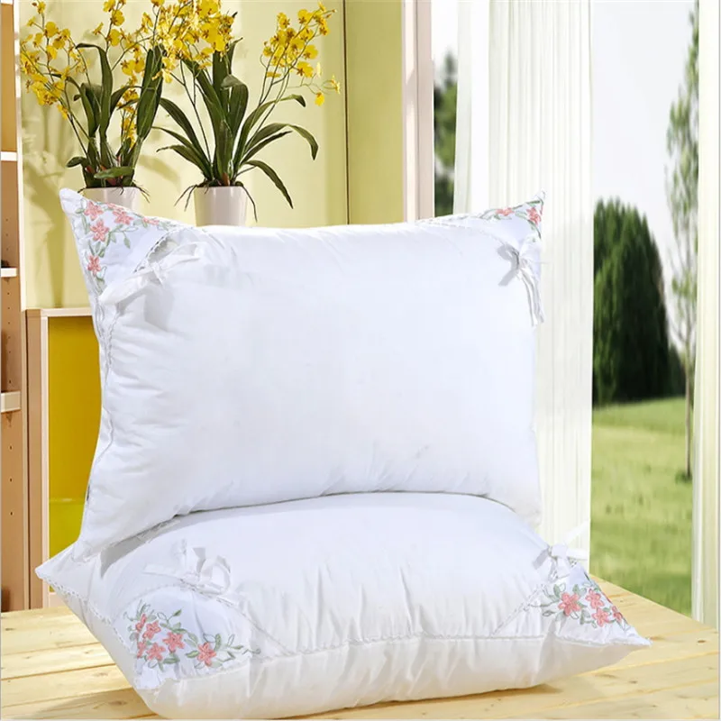 Luxury health and chemical fiber pillow/feather hotel pillow/high