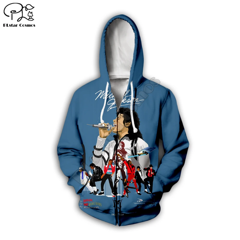 PLstar Cosmos Michael Jackson 3D Printed Hoodie/Sweatshirt/Jacket/Mens Womens hip hop apparel Drop shipping
