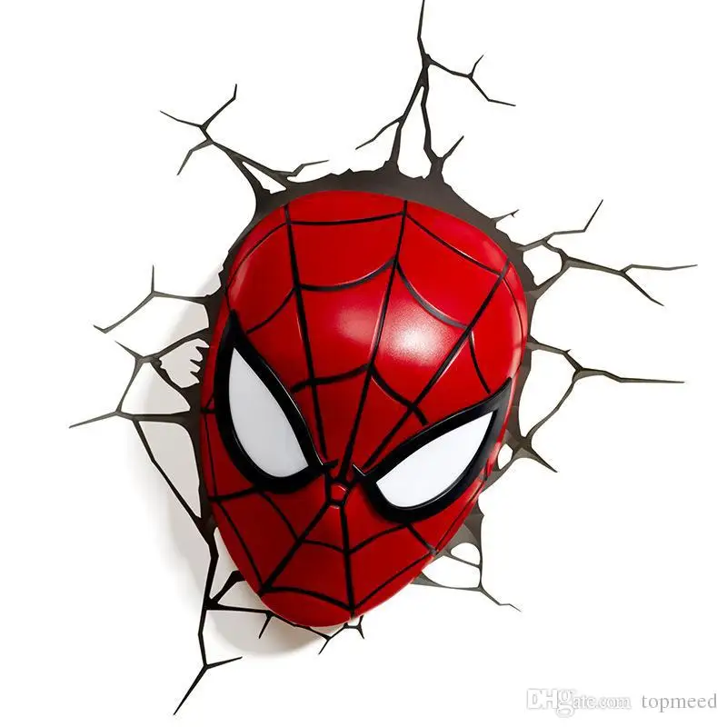Marvel Мстители LED прикроватная Спальня Гостиная 3D Творческий бра Украшенные