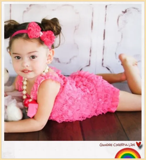 lace ruffle romper baby