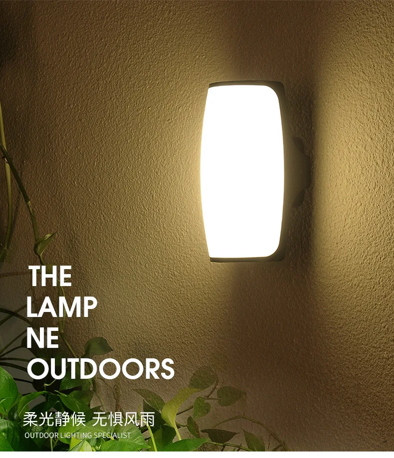 Conduziu a Luz de Parede à Prova Luzes do Alpendre Conduziu a Lâmpada Jardim ao ar Pçs ao ar Livre Dwaterproof Água Moderno Parede Radar Sensor Movimento Pátio Luz 2 Ip66 12 ip66 luzes do alpendre moderno conduziu a
