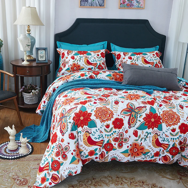 

Noble mandala style geometric bedlinens high quality sanding cotton fabric Queen/King size duvet cover set bedding set