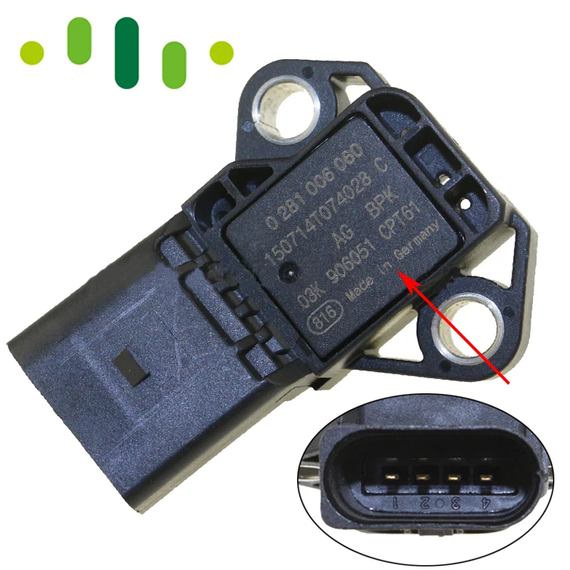 

4BAR 4 BAR Manifold Absolute Pressure (MAP) Sensor For Audi A1 A6 A7 Q5 1.4 3.0 TDI Quattro 03K906051 0281006059 0281006060