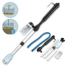Vacuum Fish Siphon Tank Water Aquarium Battery Filter Clean Siphon Filter Fish Aquarium Tools Gravel Set Pipe Cleaner Pump