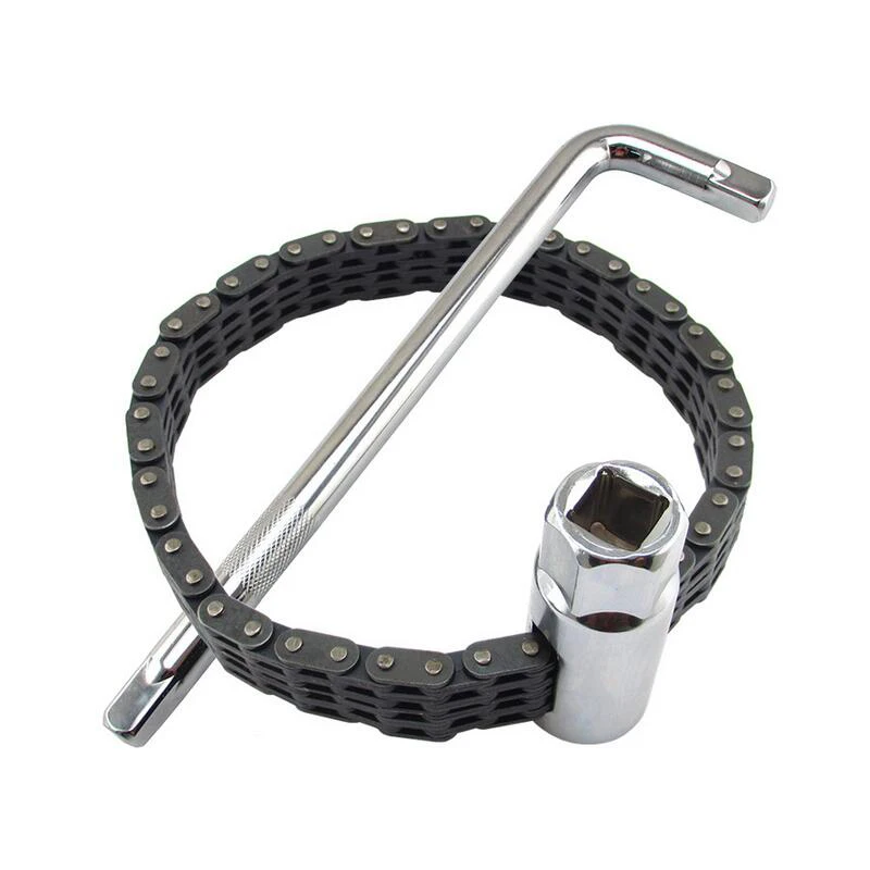 

Allen Key Chain Type Oil Filter Wrench with 1/2 inch 17mm Deep Socket for Most Cars And Light Trucks Separate Oliefilter sleutel