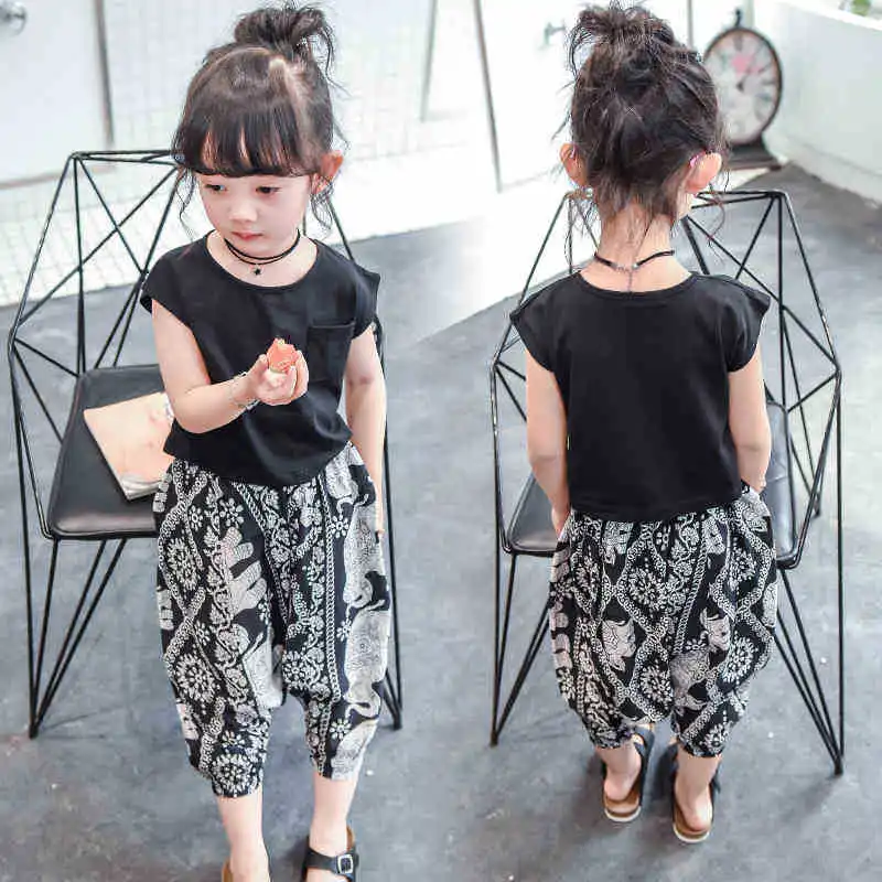 

summer 2018 new summer children's clothing wholesale girls and boys summer pants kids summer fashion pants 0 -16 Years hot sale