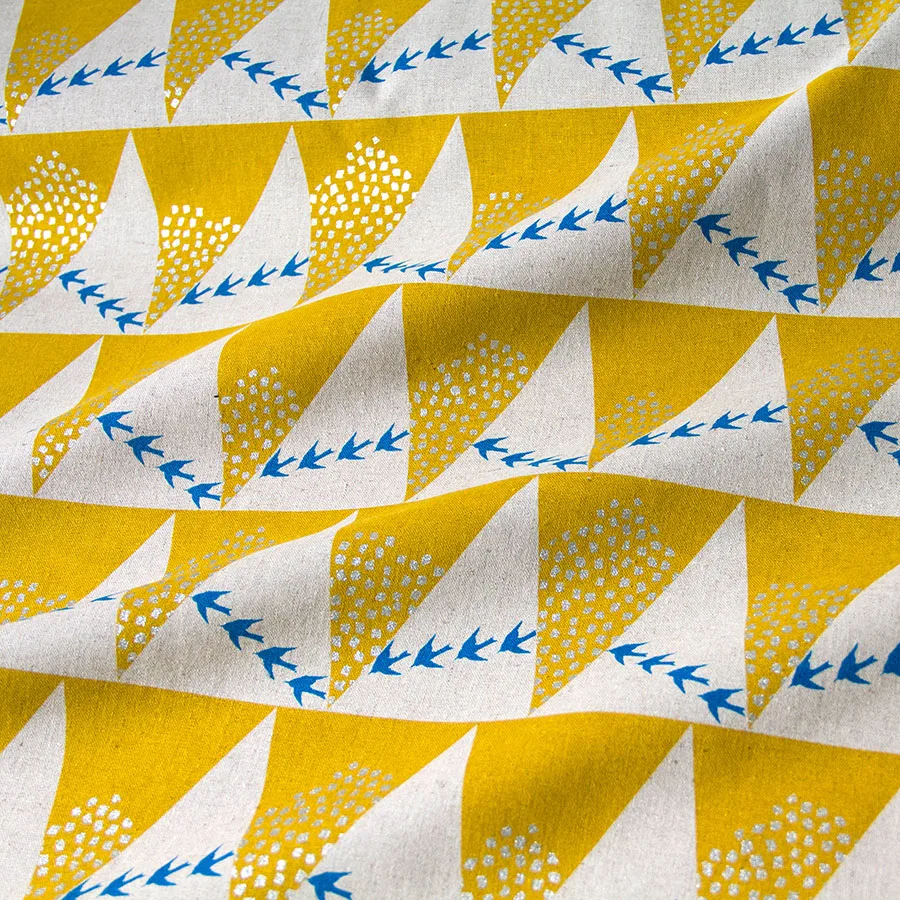 50cm*110cm Japanese Cotton Linen Fabric Quilting Fabric Echino By