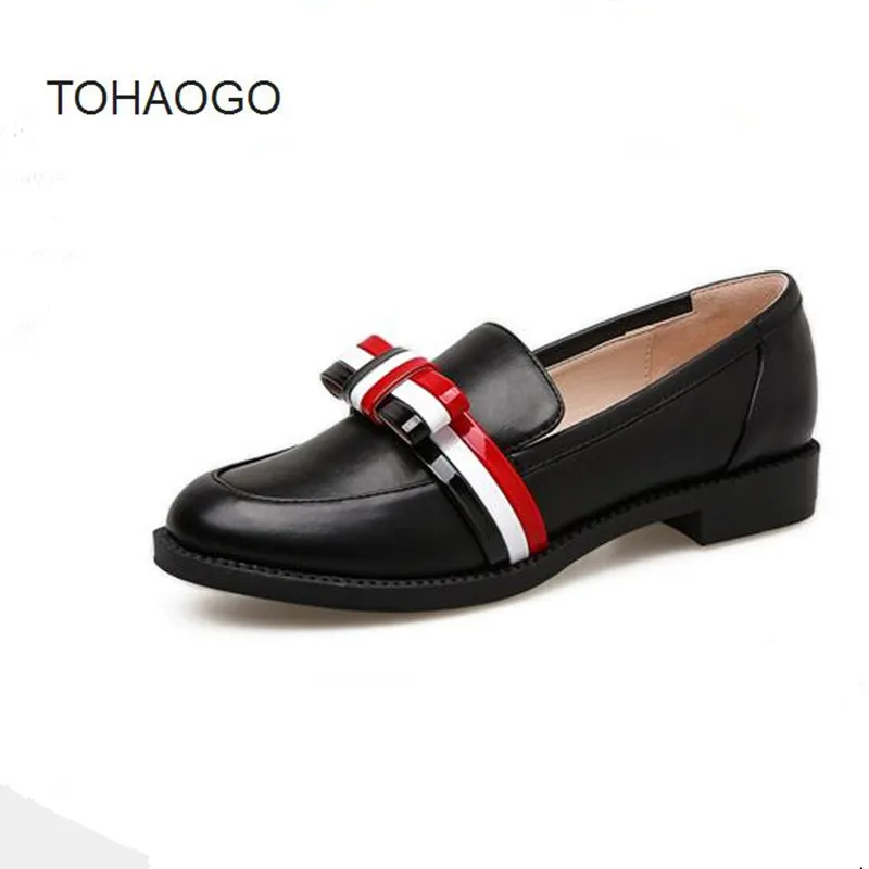 2019 Spring New Women's shoes Casual Flats mixed color Bow Women's Loafers White black Oxford shoes obuv zapatos mujer