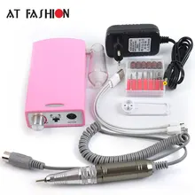 Портативный Перезаряжаемый 20000 об./мин буровое оборудование для ногтей инструменты для педикюра акриловый серый электрический набор для маникюра