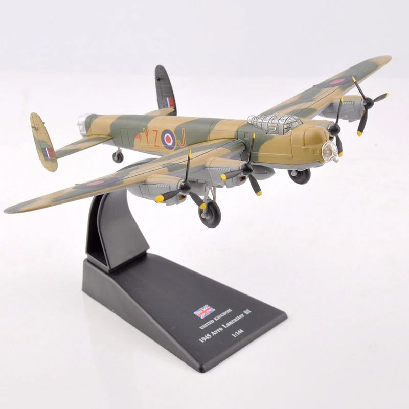 1/144 Британский Тяжелый бомбардировщик 1945 Avro Lancaster BI Fighter литье под давлением модели самолетов игрушки подарки коллекции