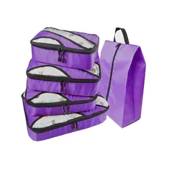 QIUYIN дорожные кофры багажные органайзеры с сумкой для обуви (серый) (красный) (зеленый) (фиолетовый) сумка для ночевки вещевой мешок выходные