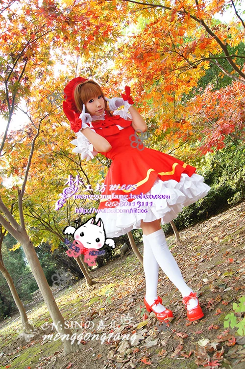Anime Cardcaptor Sakura Kinomoto Cosplay Costume Magical Luxury Fancy Dress  Outfit Halloween Costumes for Women Custom Any Size - AliExpress 200000532