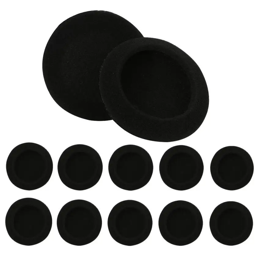 HIPERDEAL Headset Replacement 10 pcs 60mm foam pads ear pad sponge