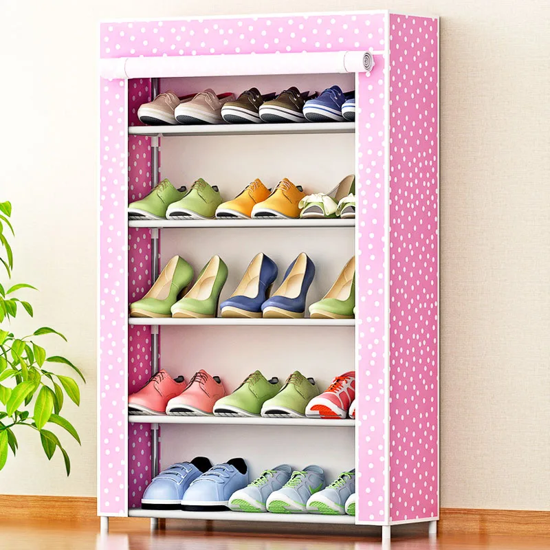 Multilayer Shoe cabinet Non-woven fabrics large shoe rack organizer removable shoe storage living room furniture Shelves