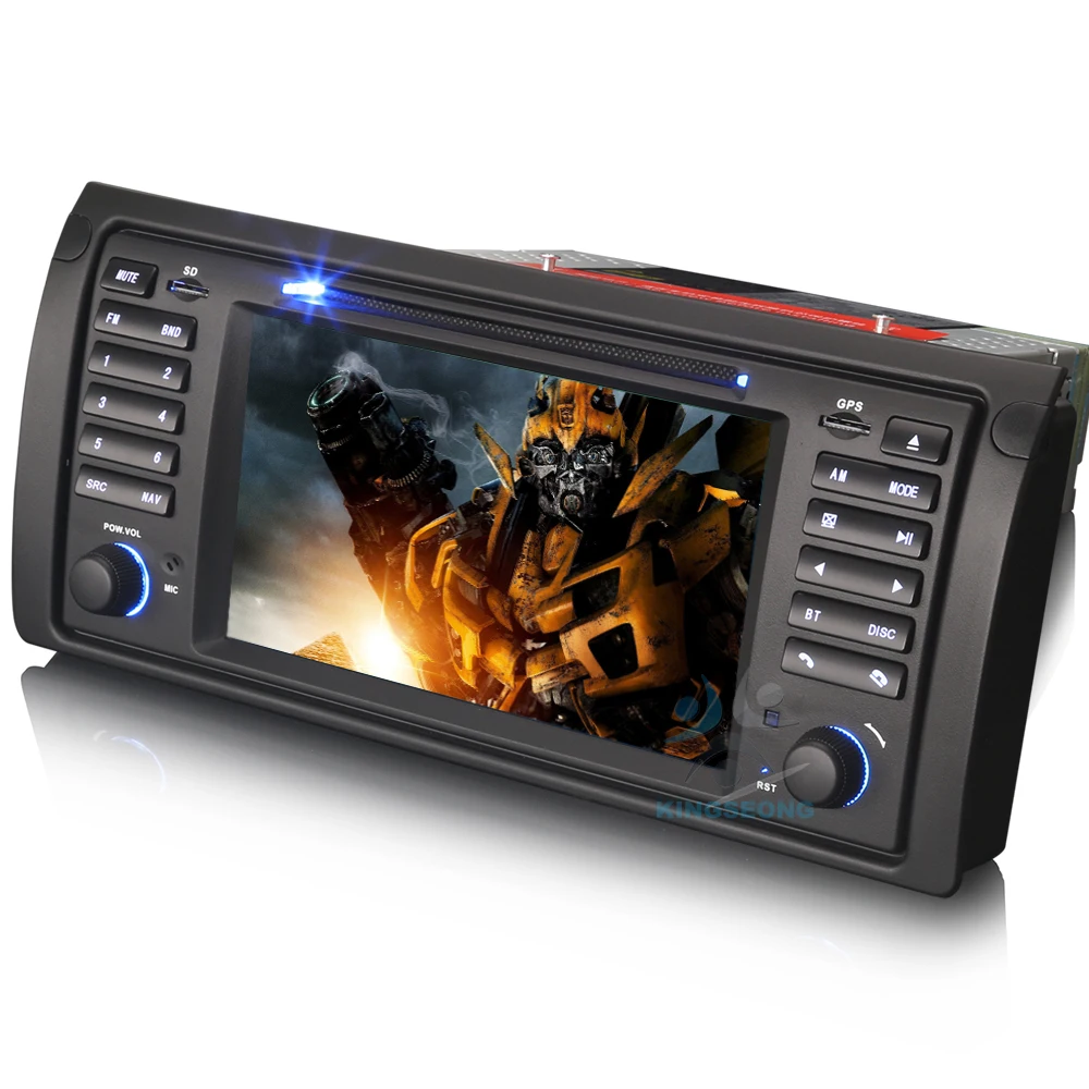 

4-Core Android 7.1.2 Head Unit GPS Sat Nav Car Radio for BMW 5 Series E39 X5 E53 M5 3G DAB+ WIFI OBD CANBUS BLUETOOTH USB