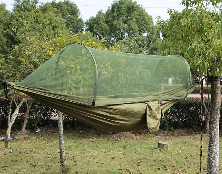 

High-end 2 Person Camouflage camping Parachute cloth net hammock tent,CZL-003 Anti mosquito net swing tent,Camouflage net Hammok
